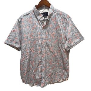 Robert Graham Men's 2XL Tailored Fit Button Down Short Sleeve Shirt Modern